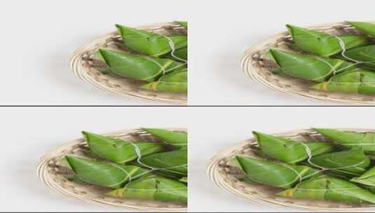 端午节粽子美食食材4k竖版实拍滑轨平移高清在线视频素材下载