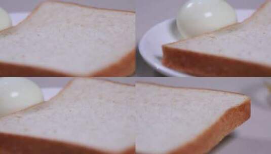 【镜头合集】牛奶面包鸡蛋营养早餐高清在线视频素材下载