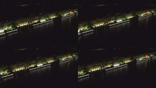 苏州相门古城城墙 夜景 亮灯高清在线视频素材下载