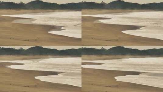 寂寞的海滩岸边高清在线视频素材下载