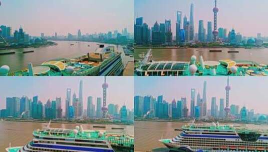 上海北外滩国际航运中心高清在线视频素材下载
