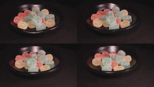 软糖彩色糖果qq糖高清在线视频素材下载
