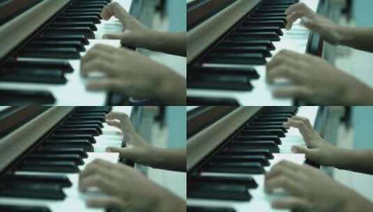 钢琴家弹钢琴高清在线视频素材下载