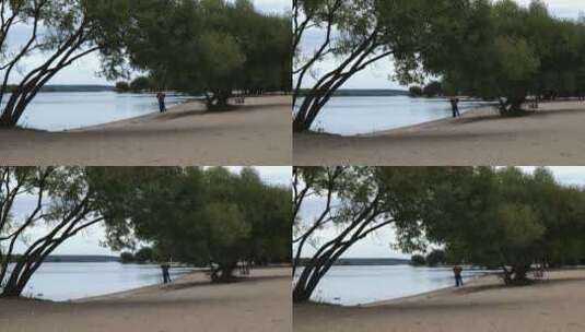 欧洲风光 白俄罗斯湖边高清在线视频素材下载