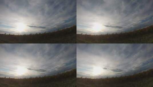 日落下的云彩延时高清在线视频素材下载