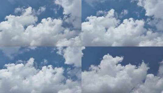 航拍天空中飘动的云朵高清在线视频素材下载