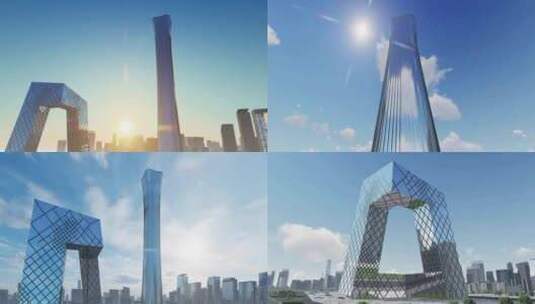 北京国贸  央视大楼 中国尊高清在线视频素材下载