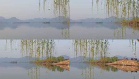 杭州西湖春天风光高清在线视频素材下载