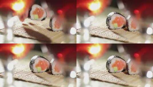 摆放寿司高清在线视频素材下载