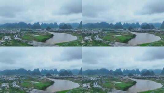 广西桂林山水高清在线视频素材下载