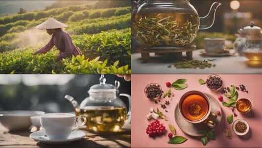 茶园 茶树 采茶 茶文化高清在线视频素材下载