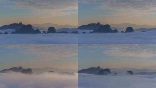 美丽中国山峰特写日出云海高清在线视频素材下载