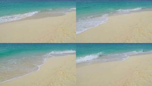 特写海浪拍打着海岸高清在线视频素材下载