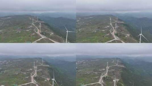 贵州龙里大草原上的风车高清在线视频素材下载
