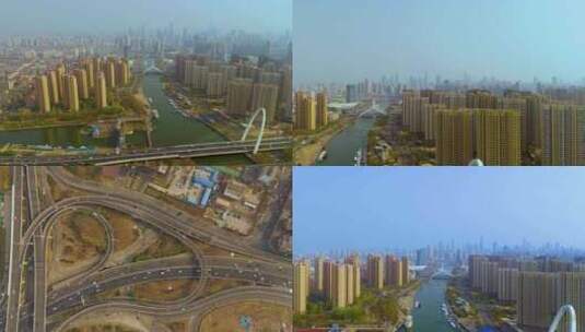 天津城市风光合集高清在线视频素材下载