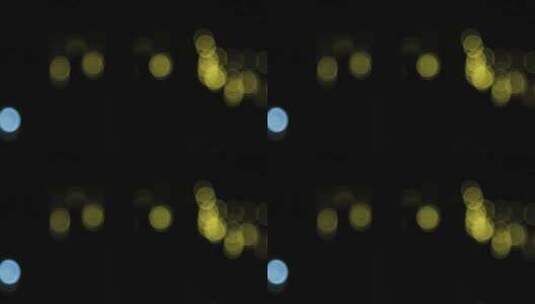 夜晚美丽的虚焦光斑 镜头散焦高清在线视频素材下载