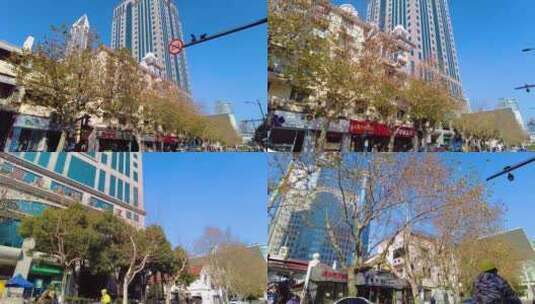 上海市黄浦区威海路扫街街景城市风景视频素高清在线视频素材下载