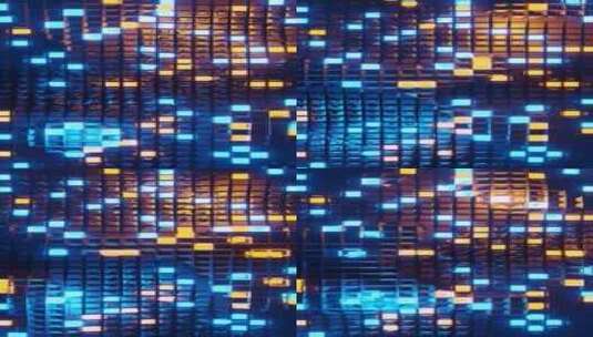 垂直3D渲染循环视频与霓虹灯发光背景中的高清在线视频素材下载