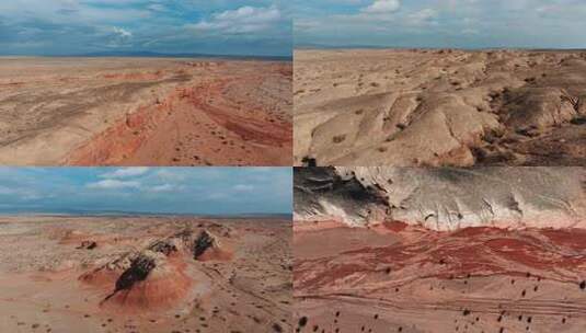 青海雅丹地貌大地之血高清在线视频素材下载