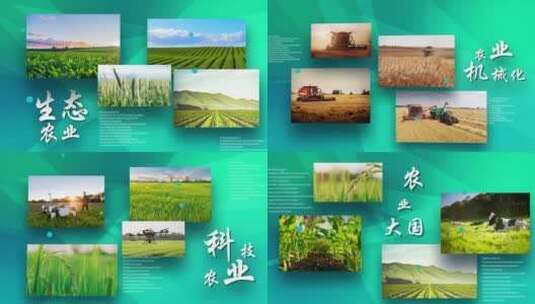绿色 科技 智慧 生态 农业 图片 展示高清AE视频素材下载