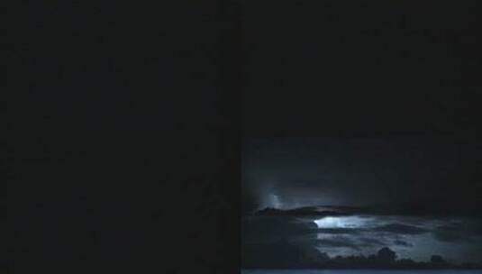 夜晚壮观的闪电和雷声高清在线视频素材下载