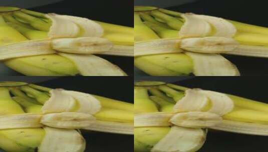 4K香蕉4K食品水果有机食品高清在线视频素材下载