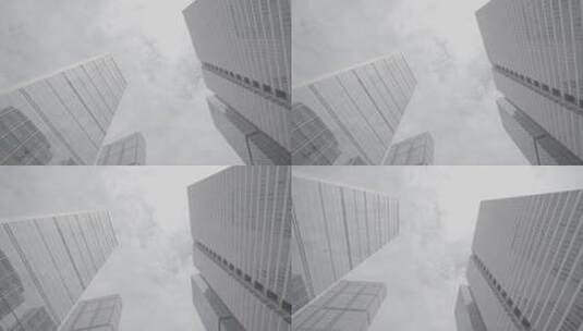 城市 高楼 建筑 仰望天空 市中心高清在线视频素材下载