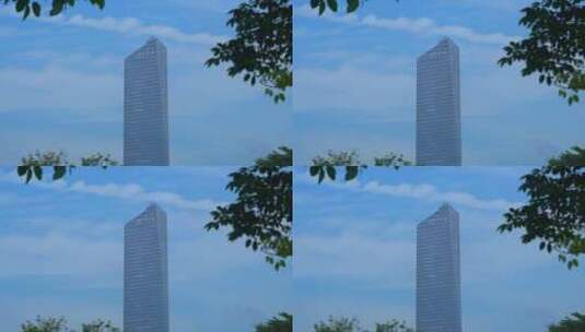 深圳南山高楼建筑华侨城大厦高清在线视频素材下载