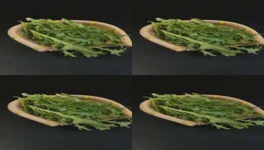 苦菊菜蔬菜食物食材高清在线视频素材下载