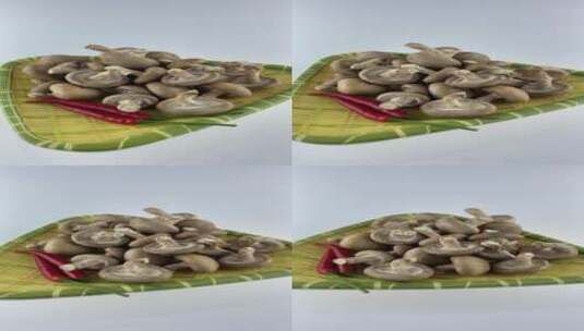 香菇4K实拍视频高清在线视频素材下载