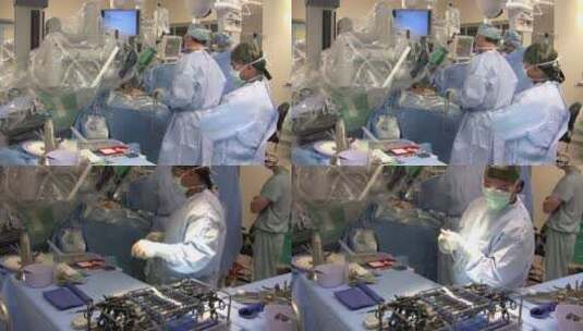机器在外科手术中的应用高清在线视频素材下载