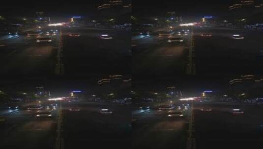 城市夜景灯光霓虹灯交通高清在线视频素材下载