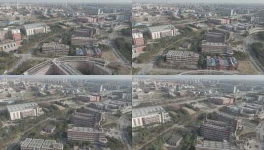 上海交通大学闵行校区4K航拍原素材高清在线视频素材下载