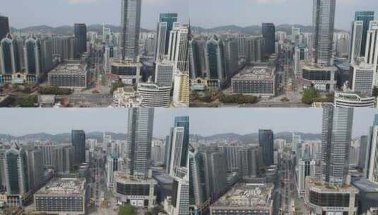 航拍广东深圳城市风光高清在线视频素材下载