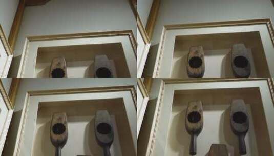 月饼模具糕点木质模子朝鲜族展览馆高清在线视频素材下载