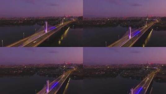 东莞黎川大桥夜景高清在线视频素材下载