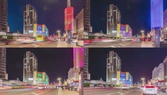 北京怀柔节日城市夜景8k延时视频高清在线视频素材下载