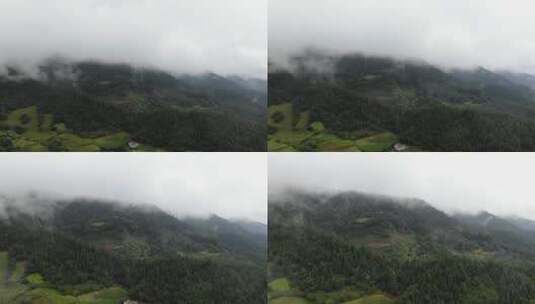 大山里的云雾缭绕高清在线视频素材下载