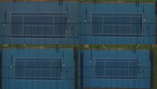网球 打网球 运动 竞技 场地 比赛高清在线视频素材下载