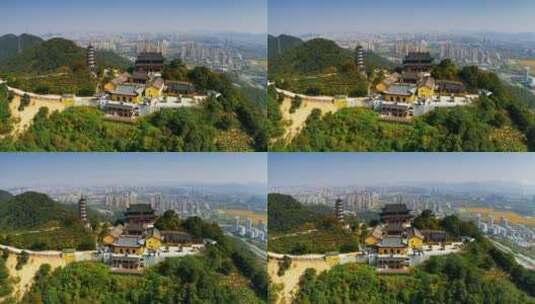 浙江杭州萧山先照寺高清在线视频素材下载