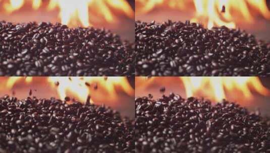 掉落的咖啡豆视频高清在线视频素材下载