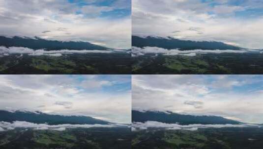 雨后云雾缭绕的山间高清在线视频素材下载