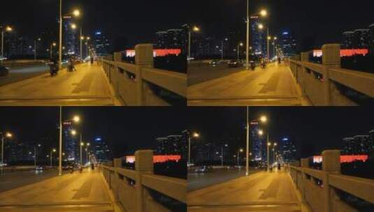 220719夜晚马路高楼红绿灯实拍视频 (29)高清在线视频素材下载