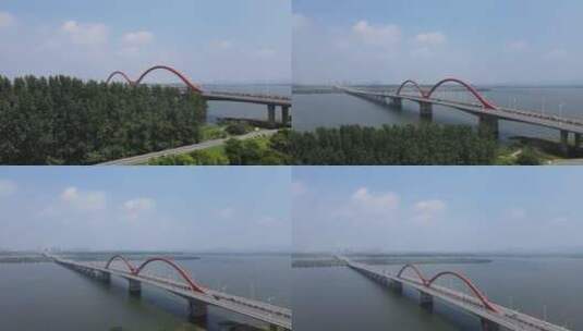 湖北襄阳东津大桥高清在线视频素材下载