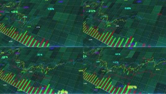 股票走势图和K线背景高清在线视频素材下载