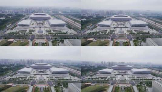 郑州奥林匹克体育场高清在线视频素材下载