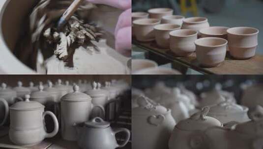 陶瓷制作高清在线视频素材下载