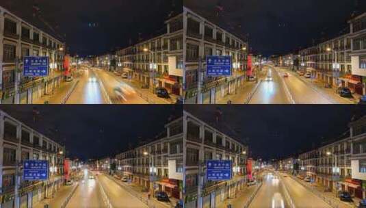 西藏拉萨八廓街——夜间延时高清在线视频素材下载