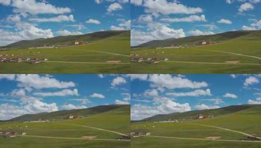 川西高原318国道藏区公路沿线高清在线视频素材下载