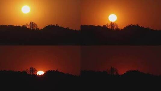 日落景观时移高清在线视频素材下载
